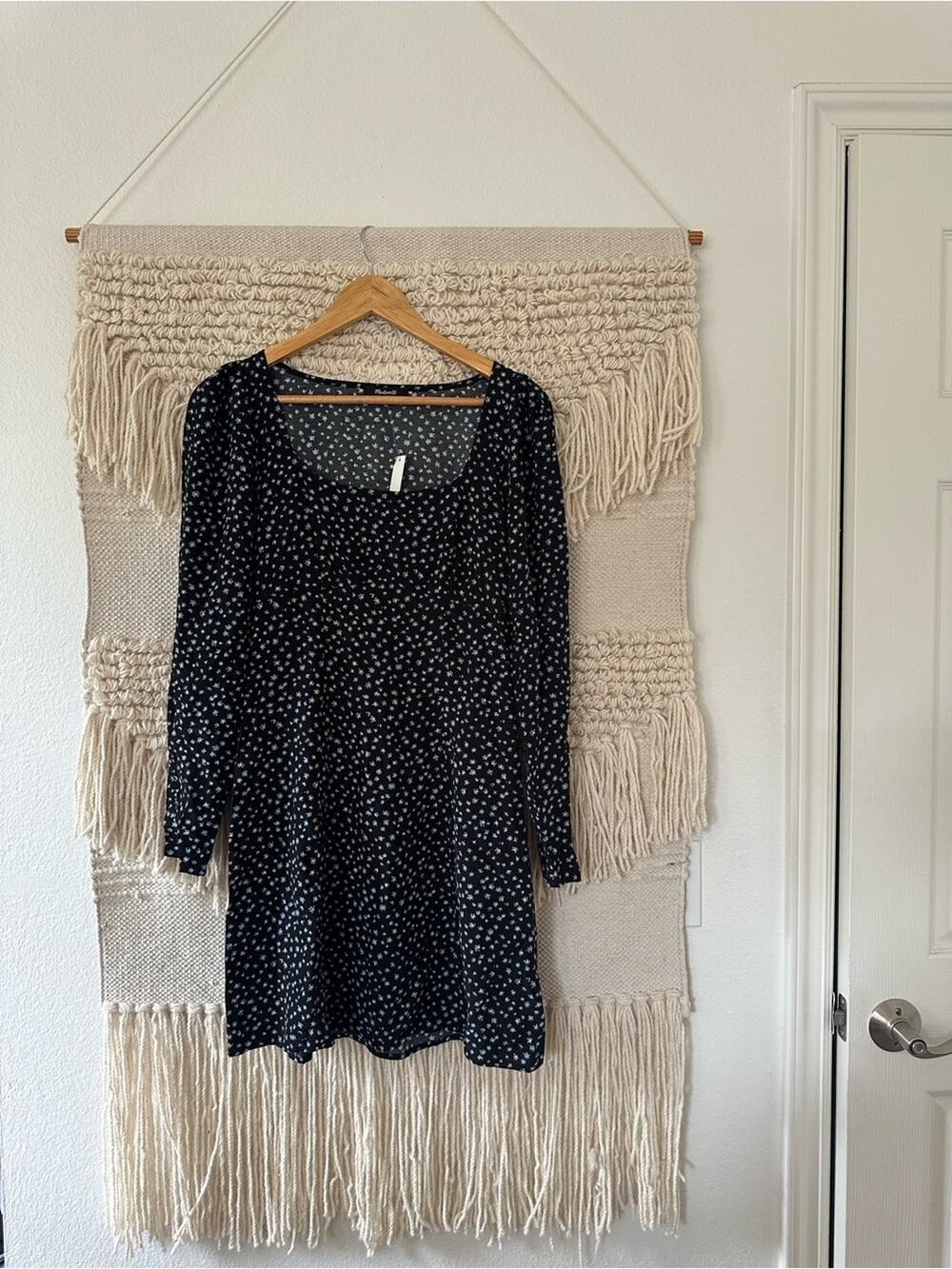Madewell Seamed Long Sleeve Mini Dress NWT